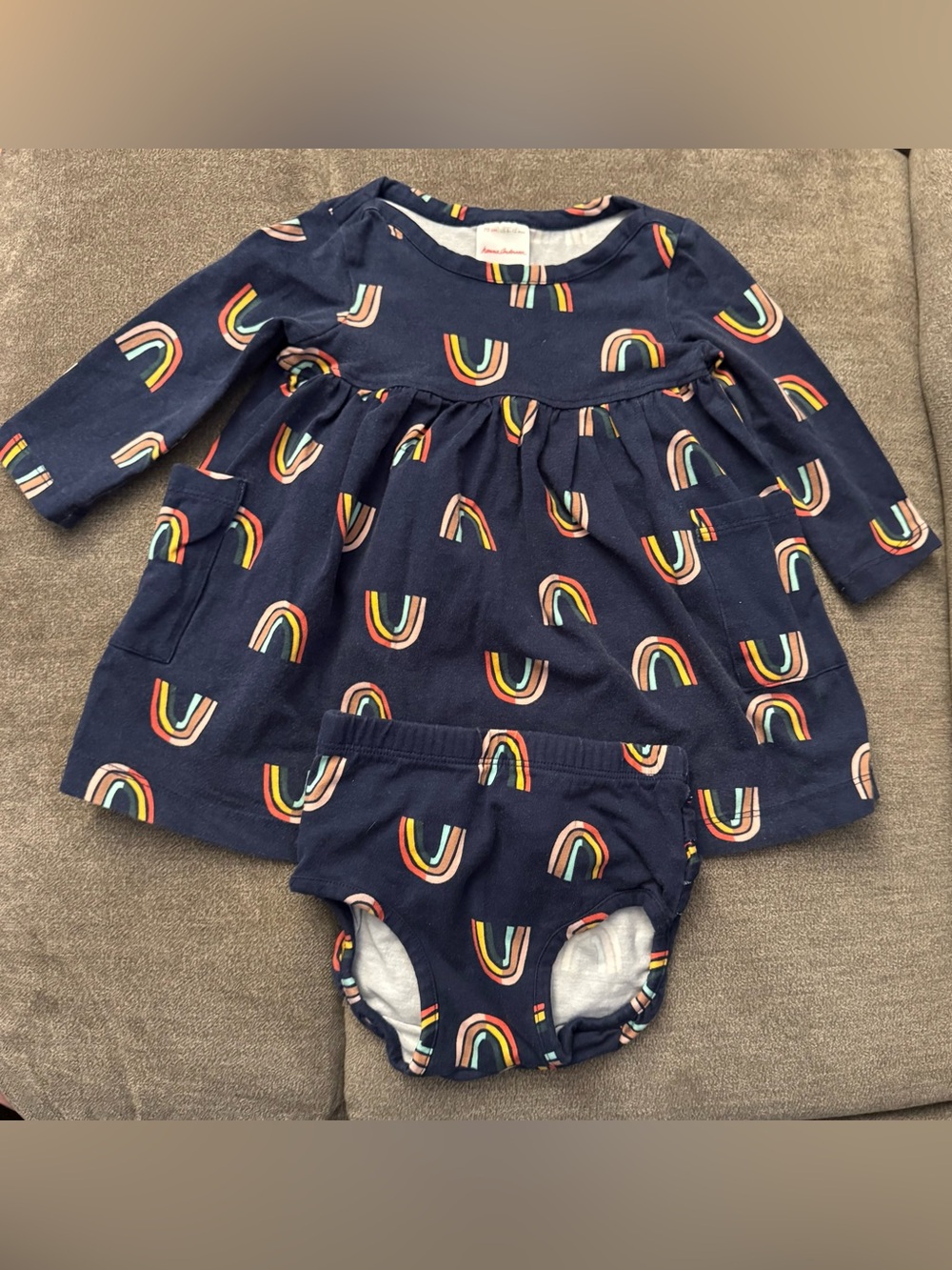Hanna Andersson Rainbow Twirl Dress 6-12 months, 70 cm